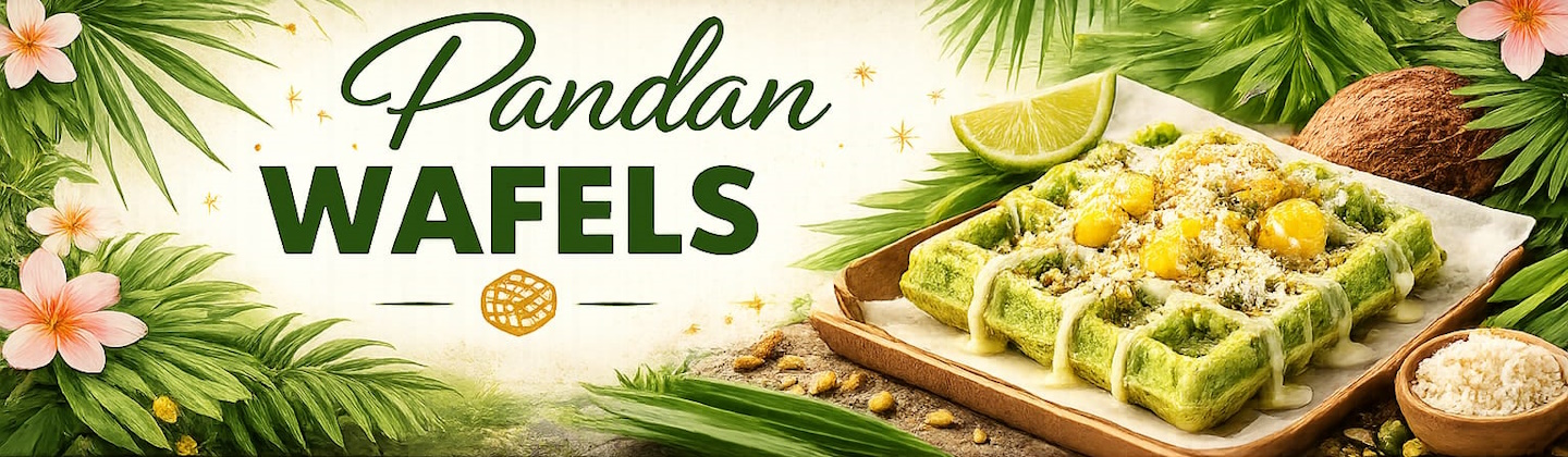 Verse pandan wafels